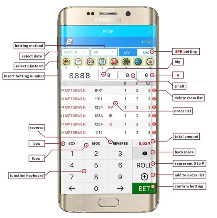 Ekor IB22 mobile betting